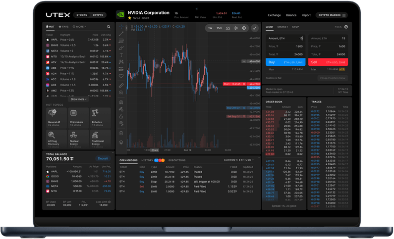 Exchange preview screen for the desktop